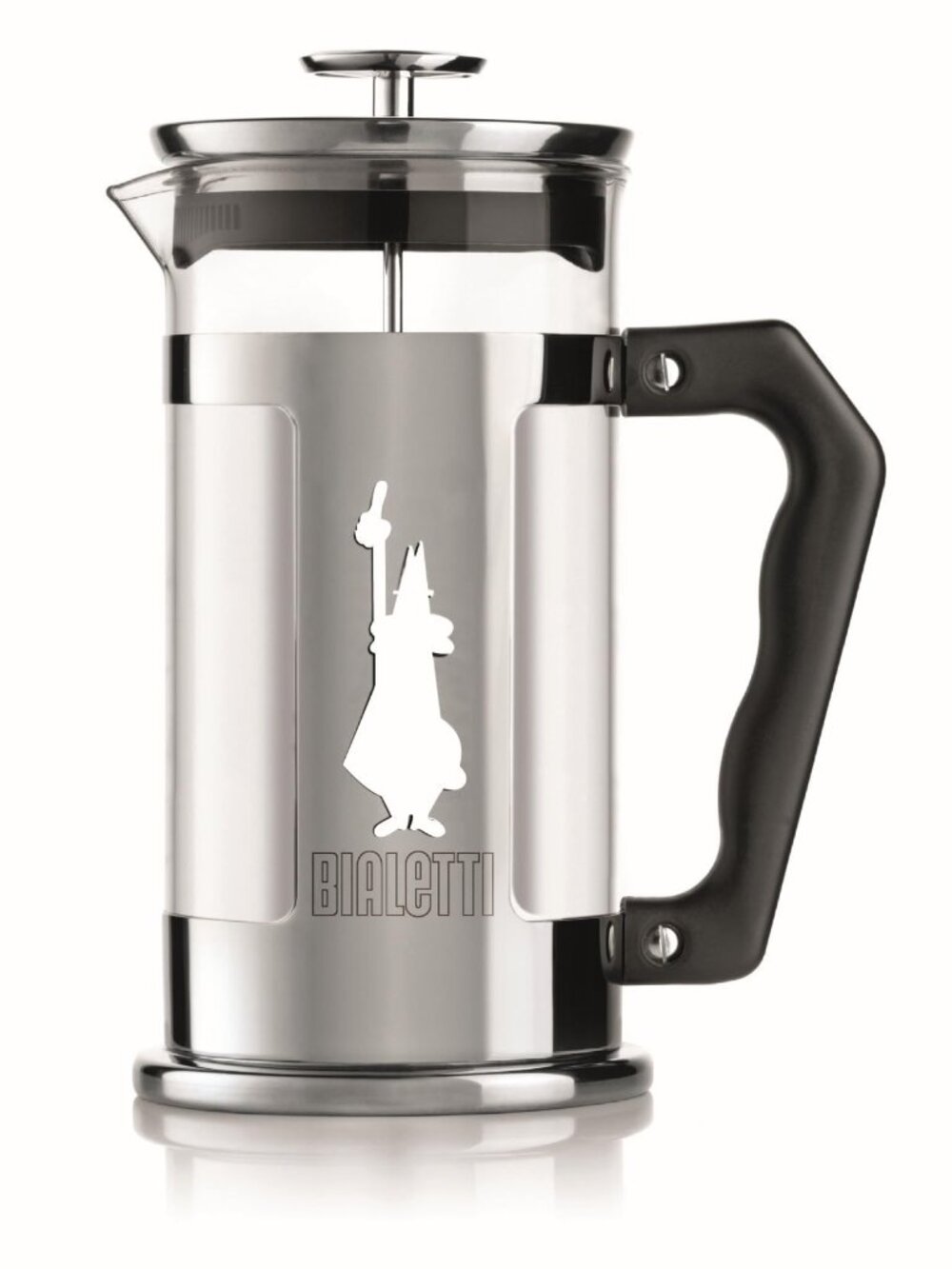 Bialetti 6860 Preziosa Stainless Steel 3-Cup French Press Coffee Maker, Silver